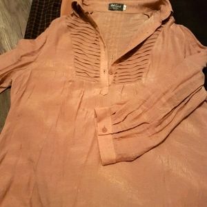 Red Coral blouse XL